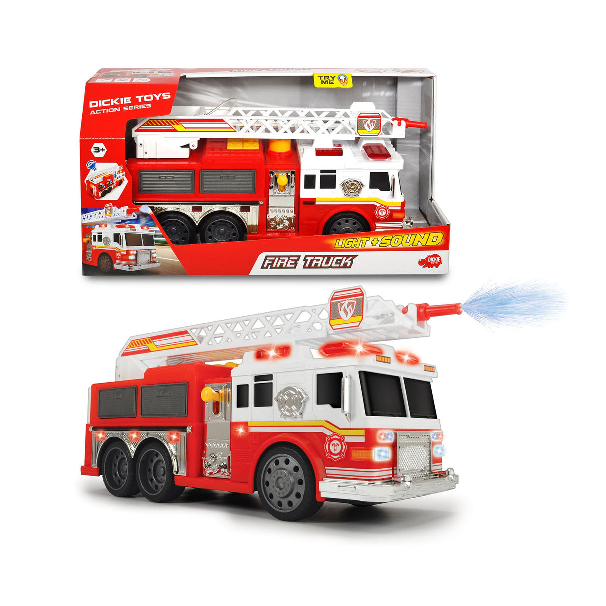 Camion de pompiers Dickie avec lumière et son