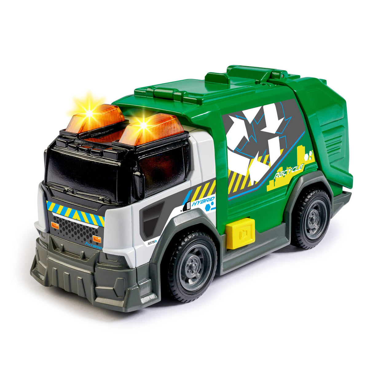 Camion poubelle Dickie avec lumière et son