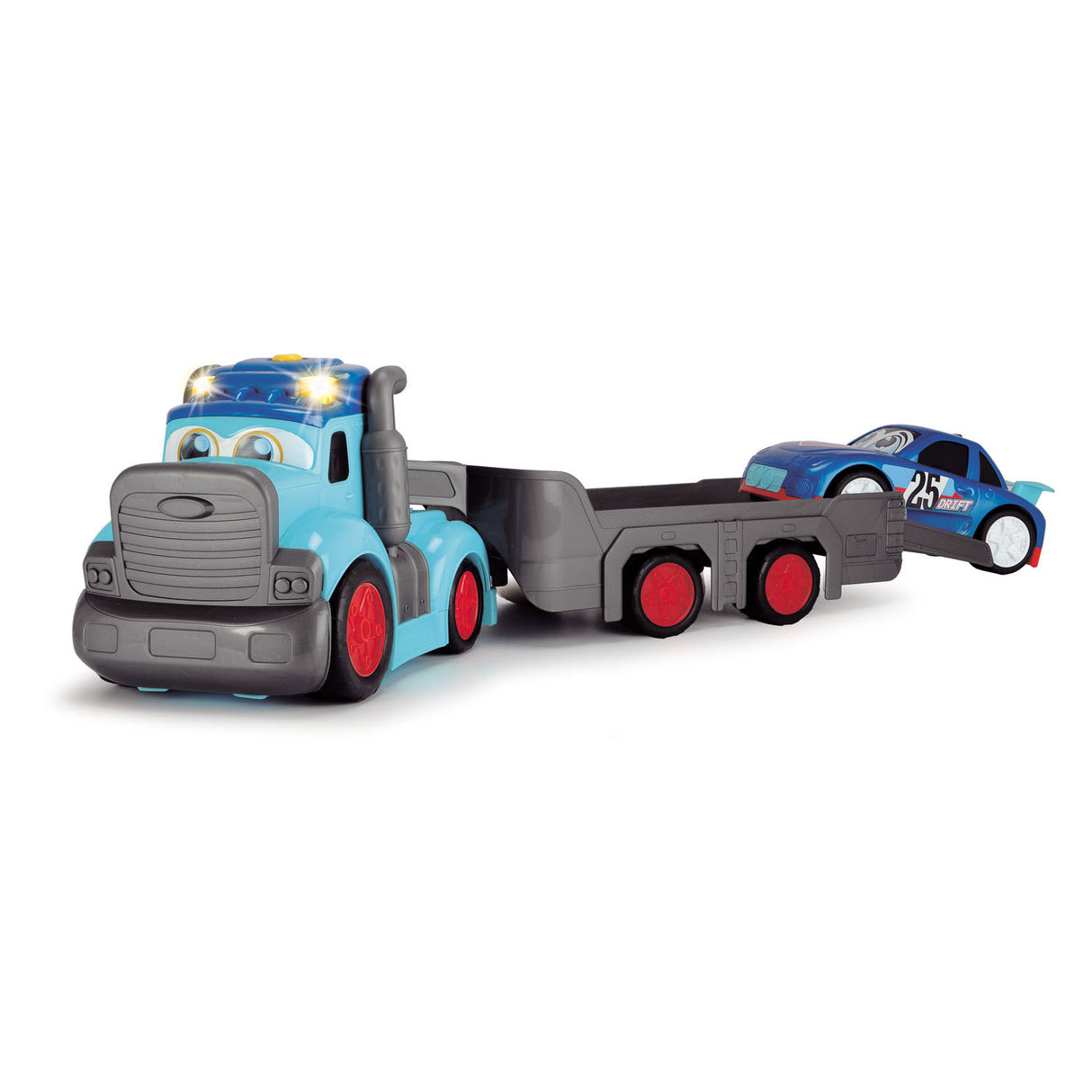 Dickie toys abc teddi trucker 60 cm - son léger - véhicule jouet