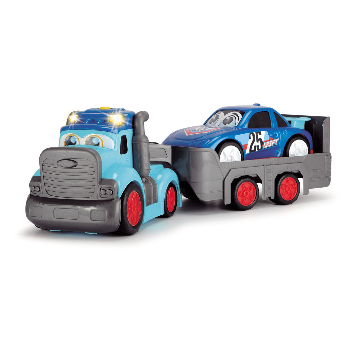Dickie toys abc teddi trucker 60 cm - son léger - véhicule jouet