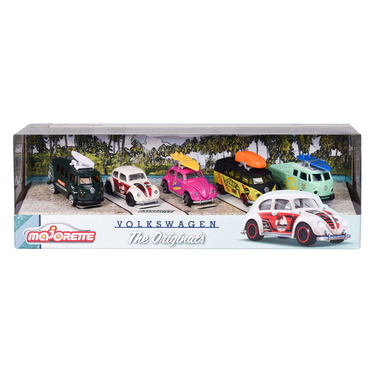 Majorette Volkswagen les voitures de jeu originales, 5 pcs.
