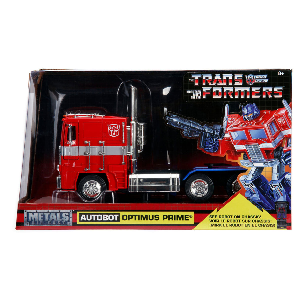 Jada jouets Jada moulé sous pression G1 Optimus Prime 1:24