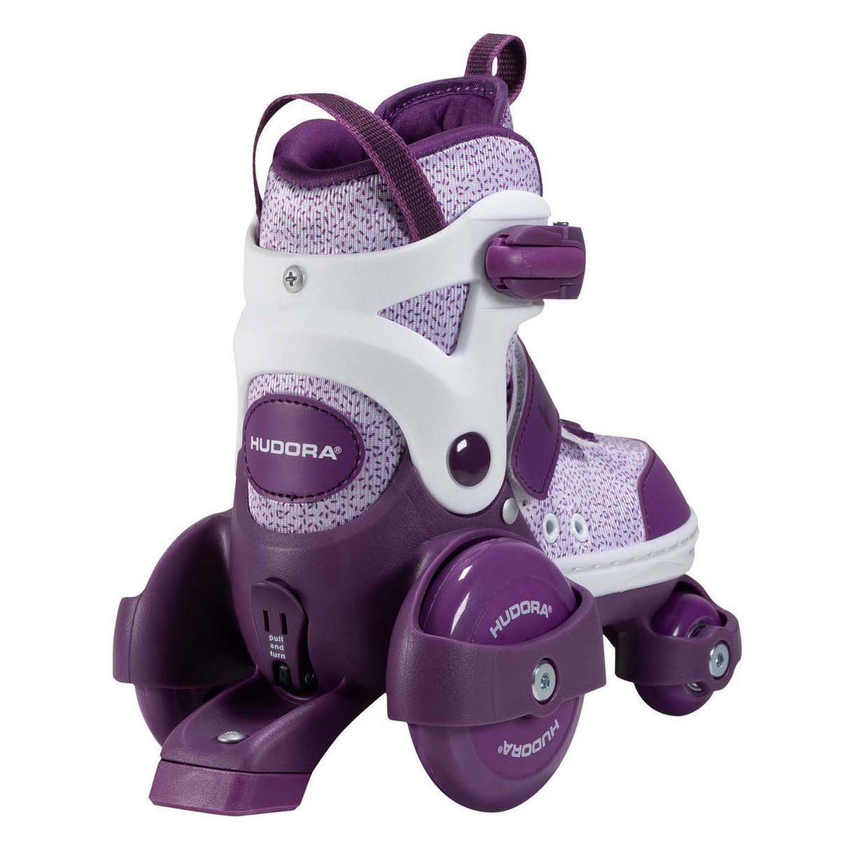 Hudora patins à roulettes mon premier quad violet, taille 26-29