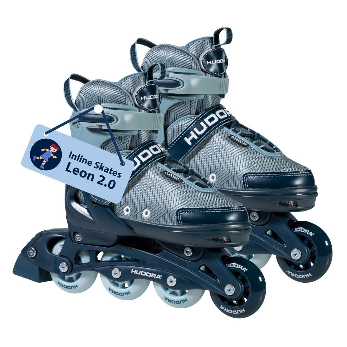 Hudora rollers Leon 2.0 océan, taille 37-41