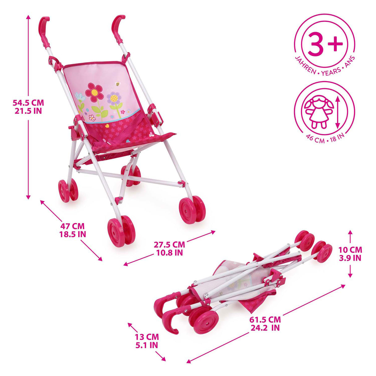 Landau de poupée 509 Crew Buggy