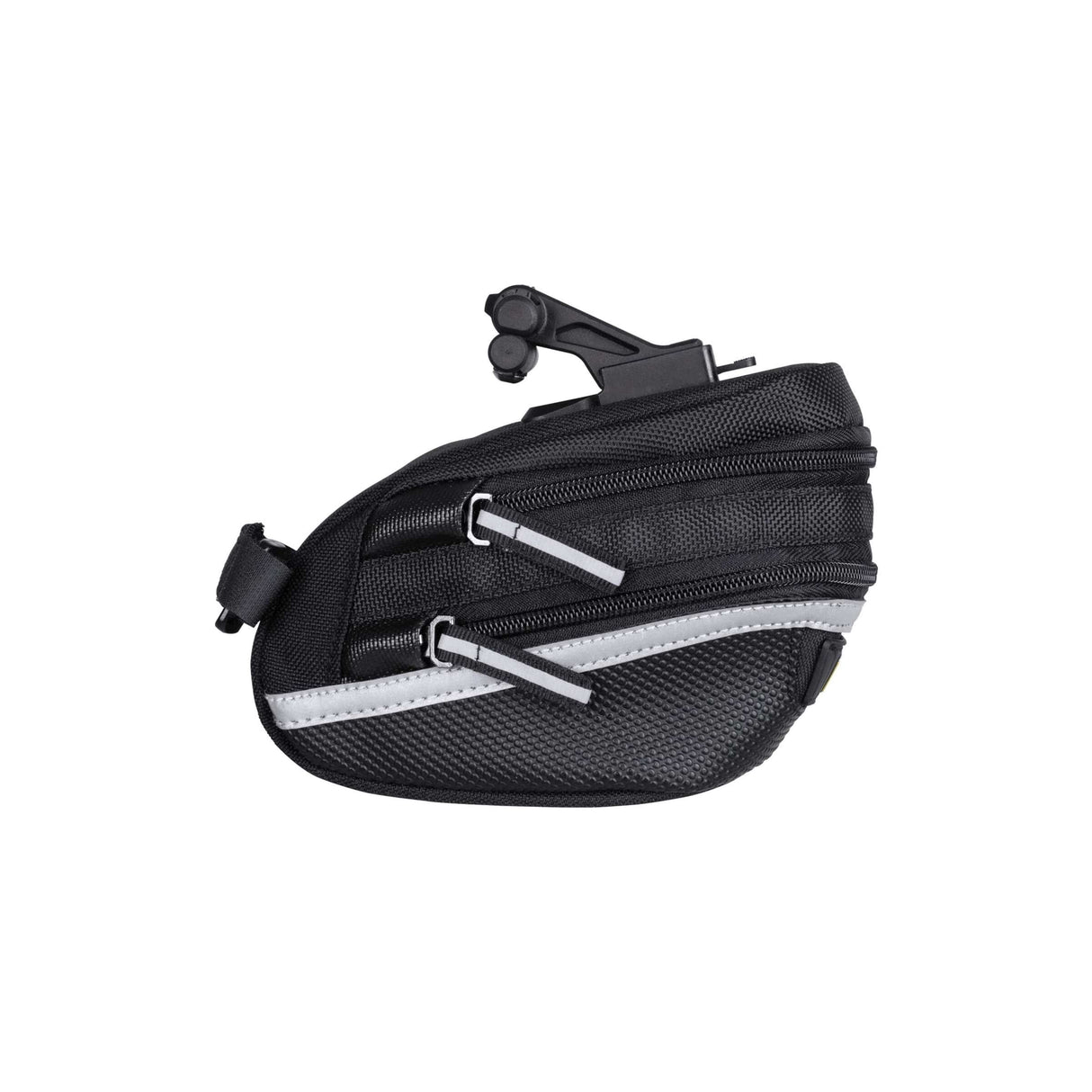 Sac à selle topak wp II M, noir, eau -pellent, polyester, adaptateur, 1,25L, QuickClick, réfléchissant, 152g