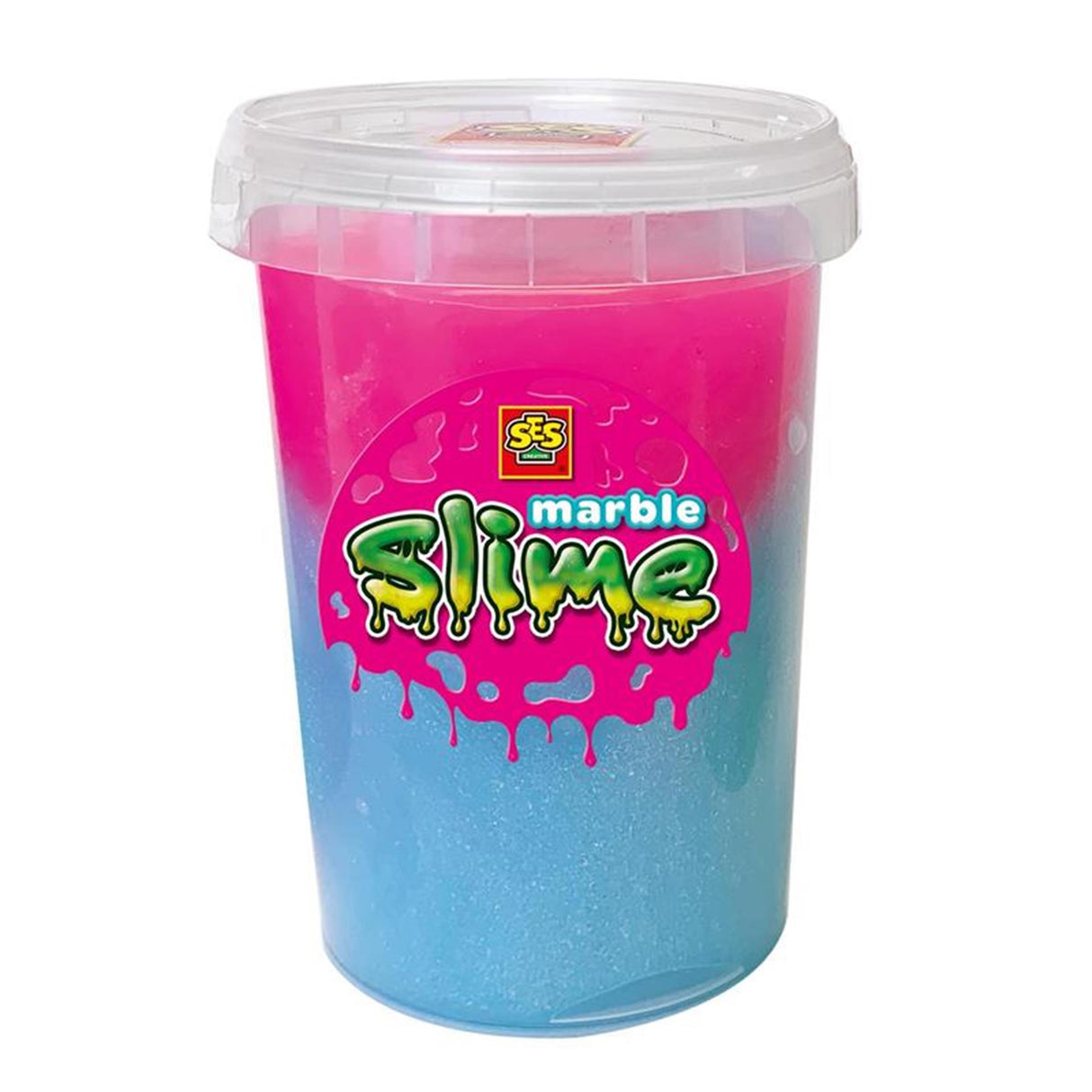 Ses slime de marbre - bleu et rose 200gr