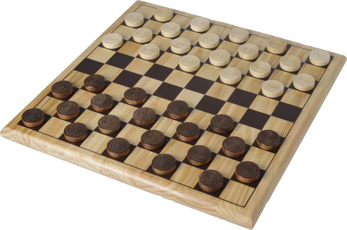 Jeu de dames en bois Engelhart Longfield Games