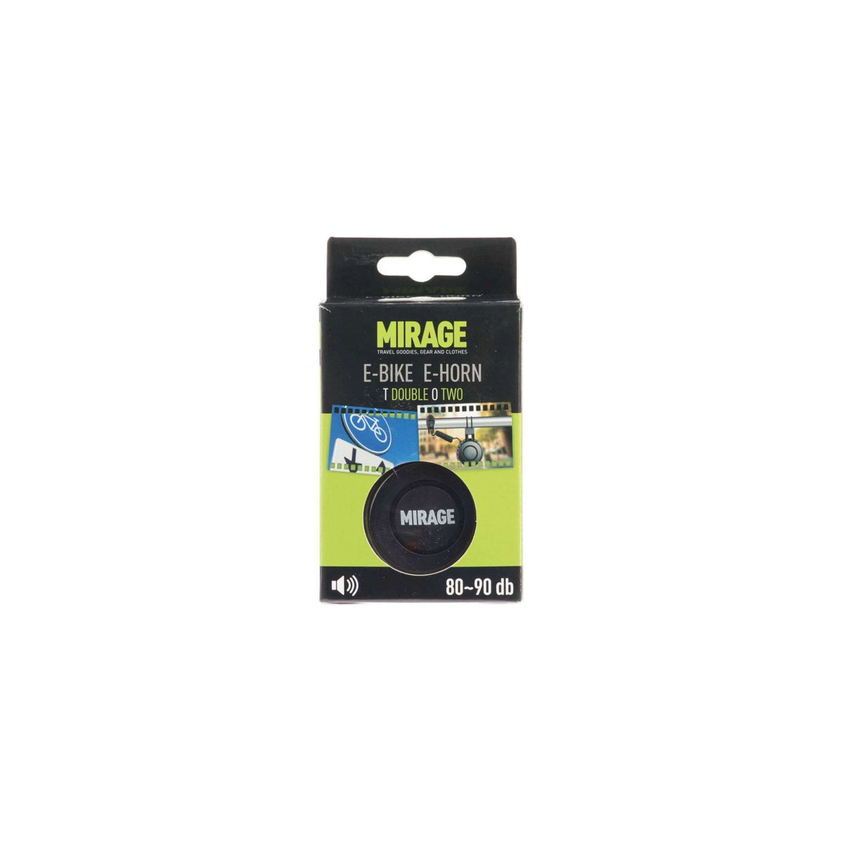 Mirage Fietshoorn T-002 80 90DB 6,5 cm ABS PC Black 2 pièces