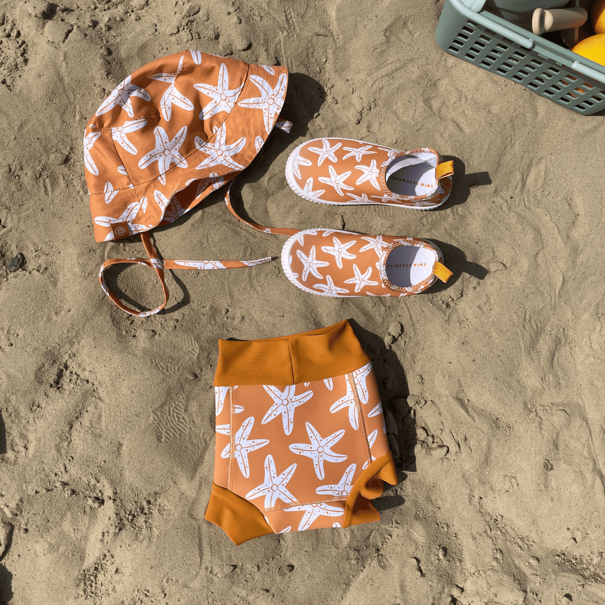 Étoile de mer | chapeau de soleil anti-UV orange
