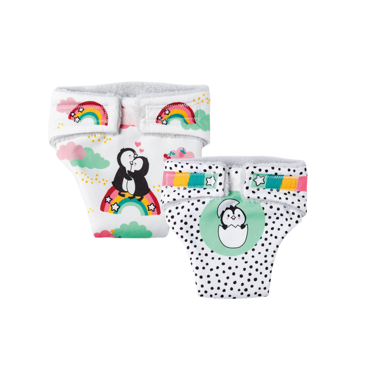 Heless couches pour poupée pingouin 2 pièces, 28-35 cm