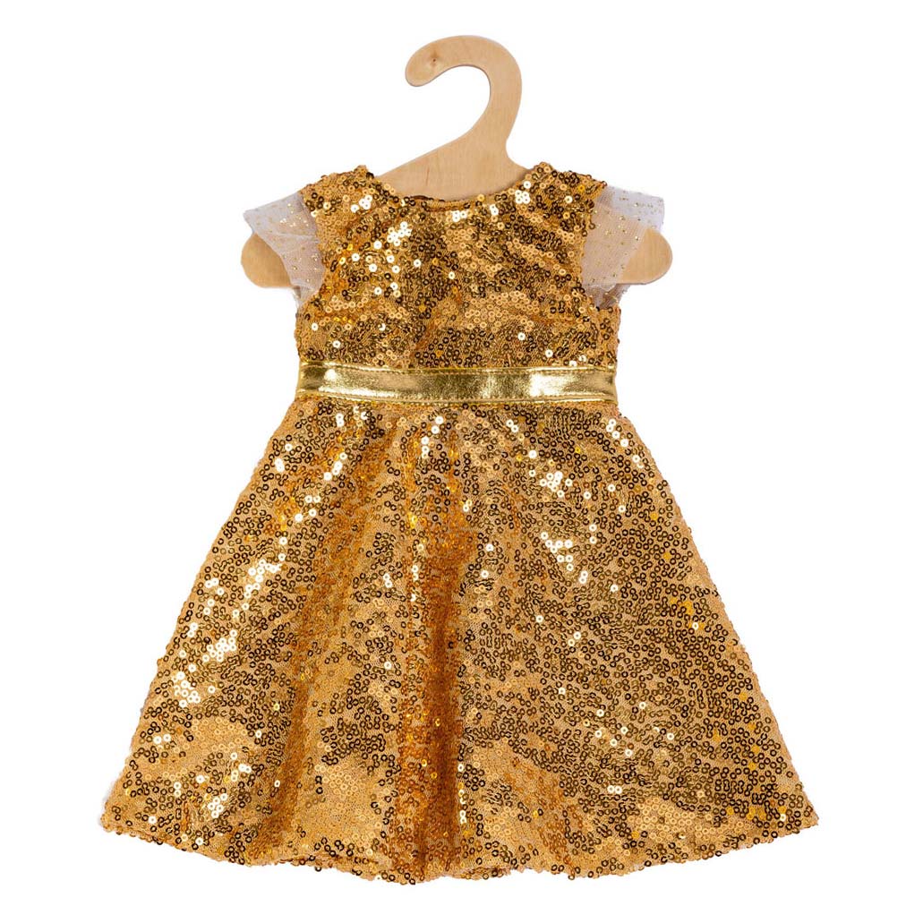 Robe de poupée Heless étoile dorée, 28-35 cm