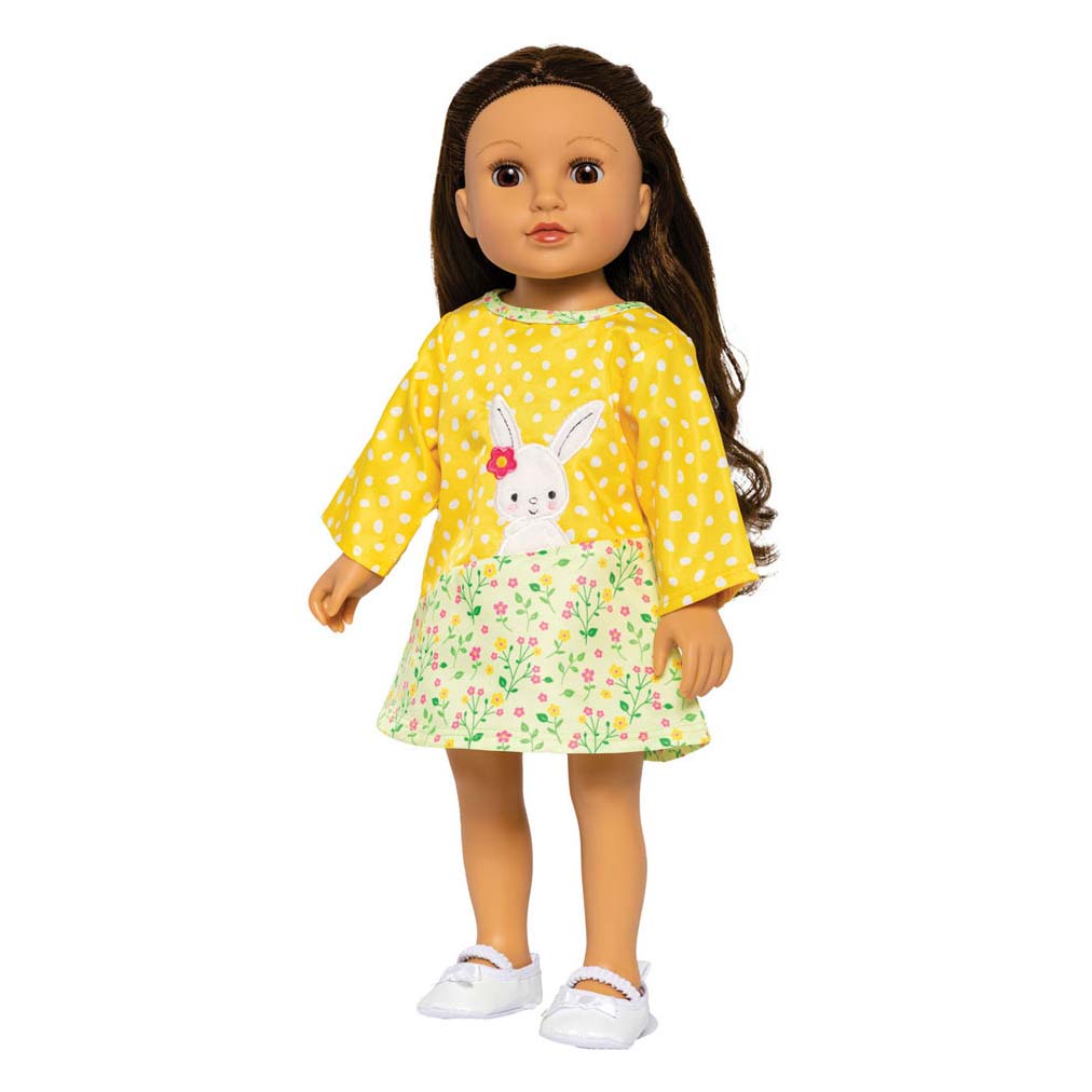 Robe de poupée Heless lapin lou, 35-45 cm