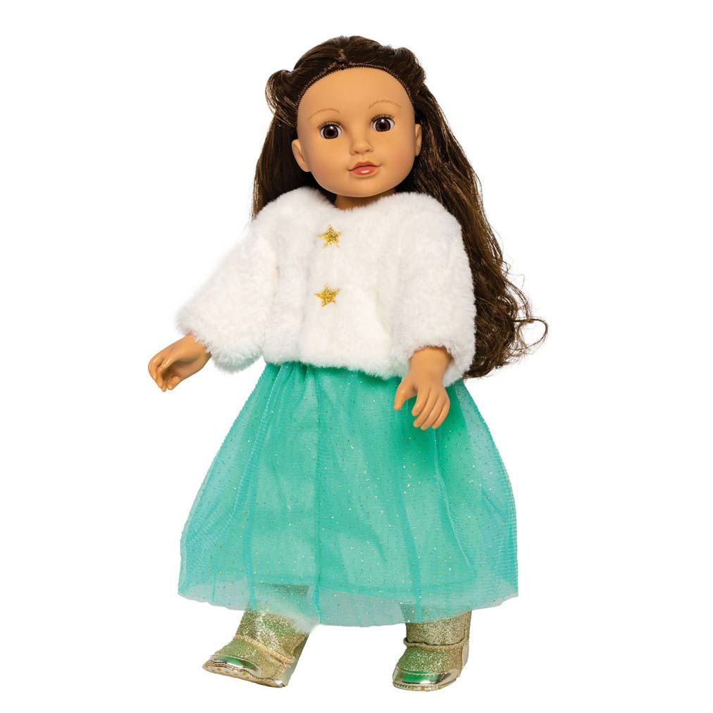 Veste de poupée en peluche Heless avec jupe, 35-45 cm
