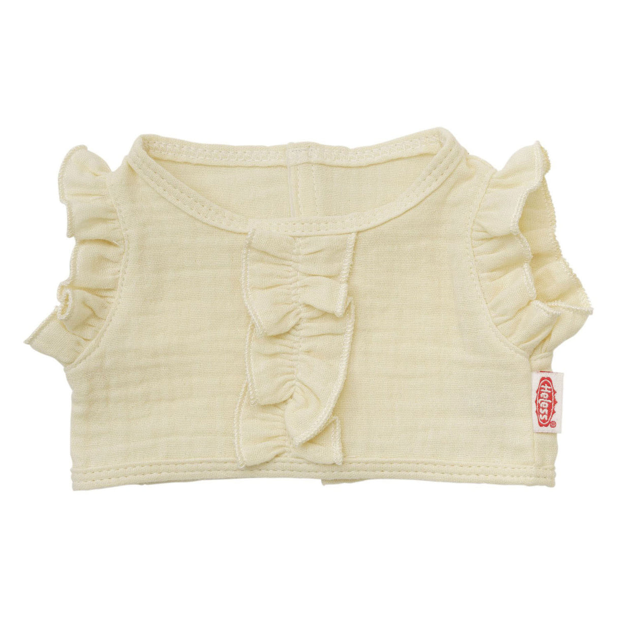 Jupe portefeuille pour poupées Heless écru à volants, 28-35 cm