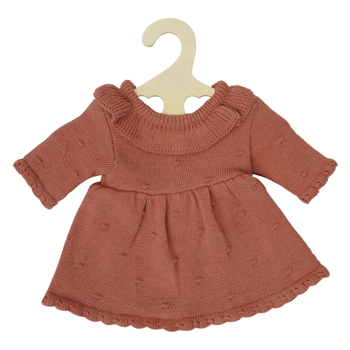 Robe en tricot pour poupées Heless pêche, 35-45 cm