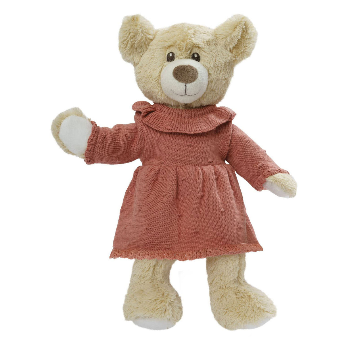 Robe en tricot pour poupées Heless pêche, 35-45 cm