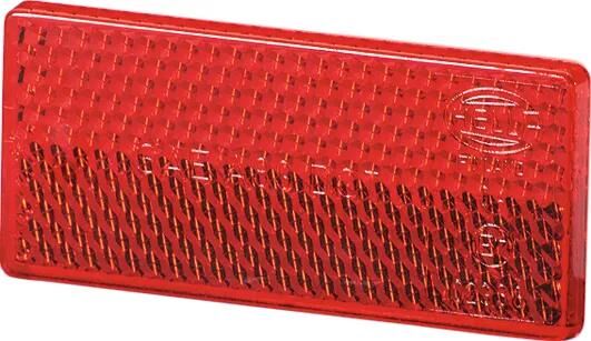 Hella réflecteur rétroéclairage 70x32mm rouge autocollant rouge