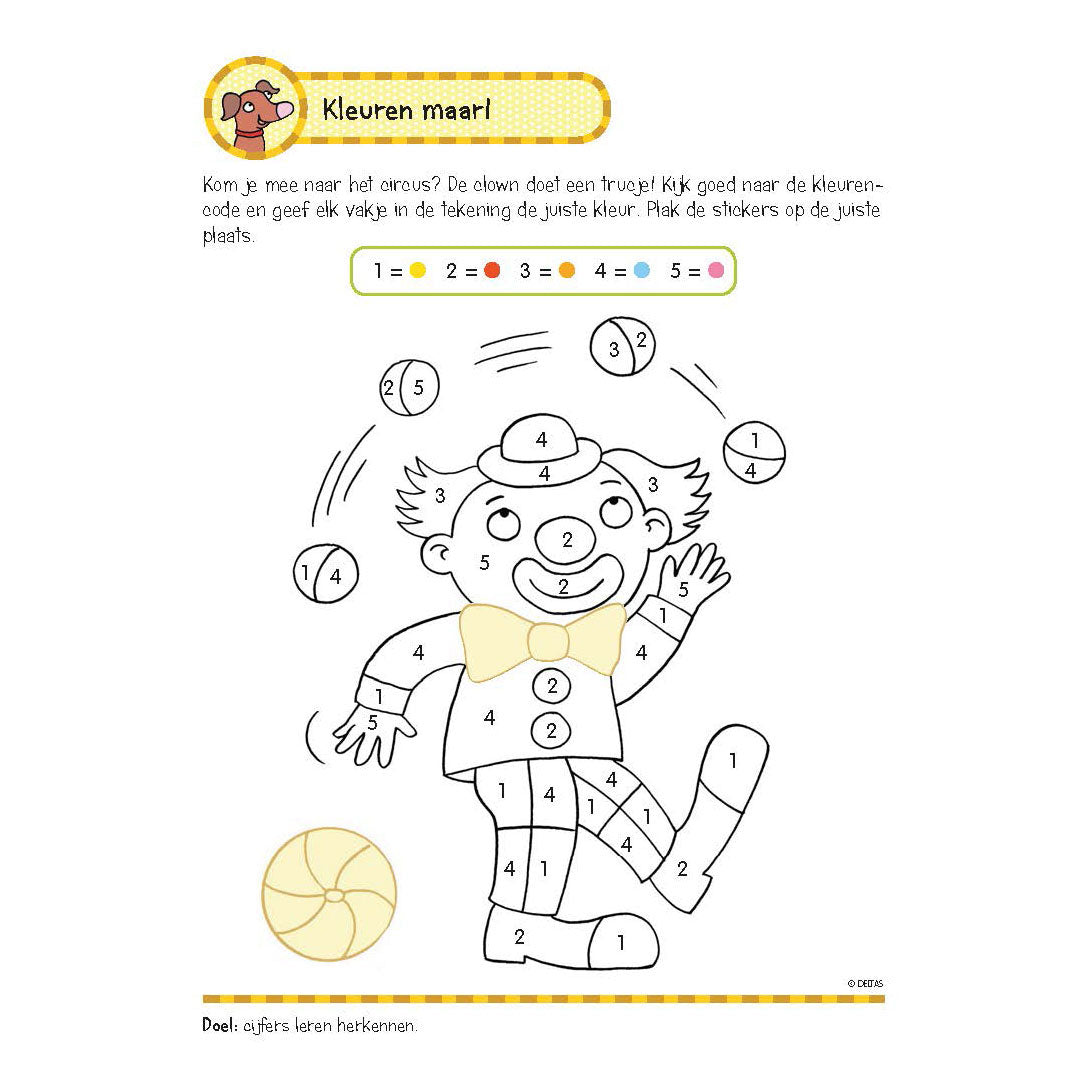 Livre d'entraînement Deltas avec autocollants - premier jeu de comptage
