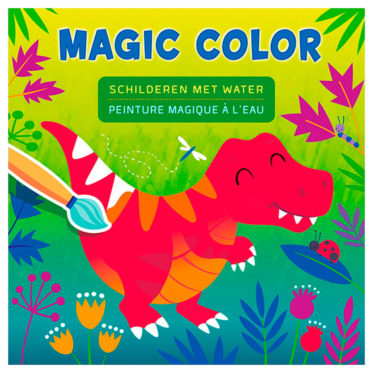 Peinture de dinosaure de couleur magique Deltas avec de l'eau