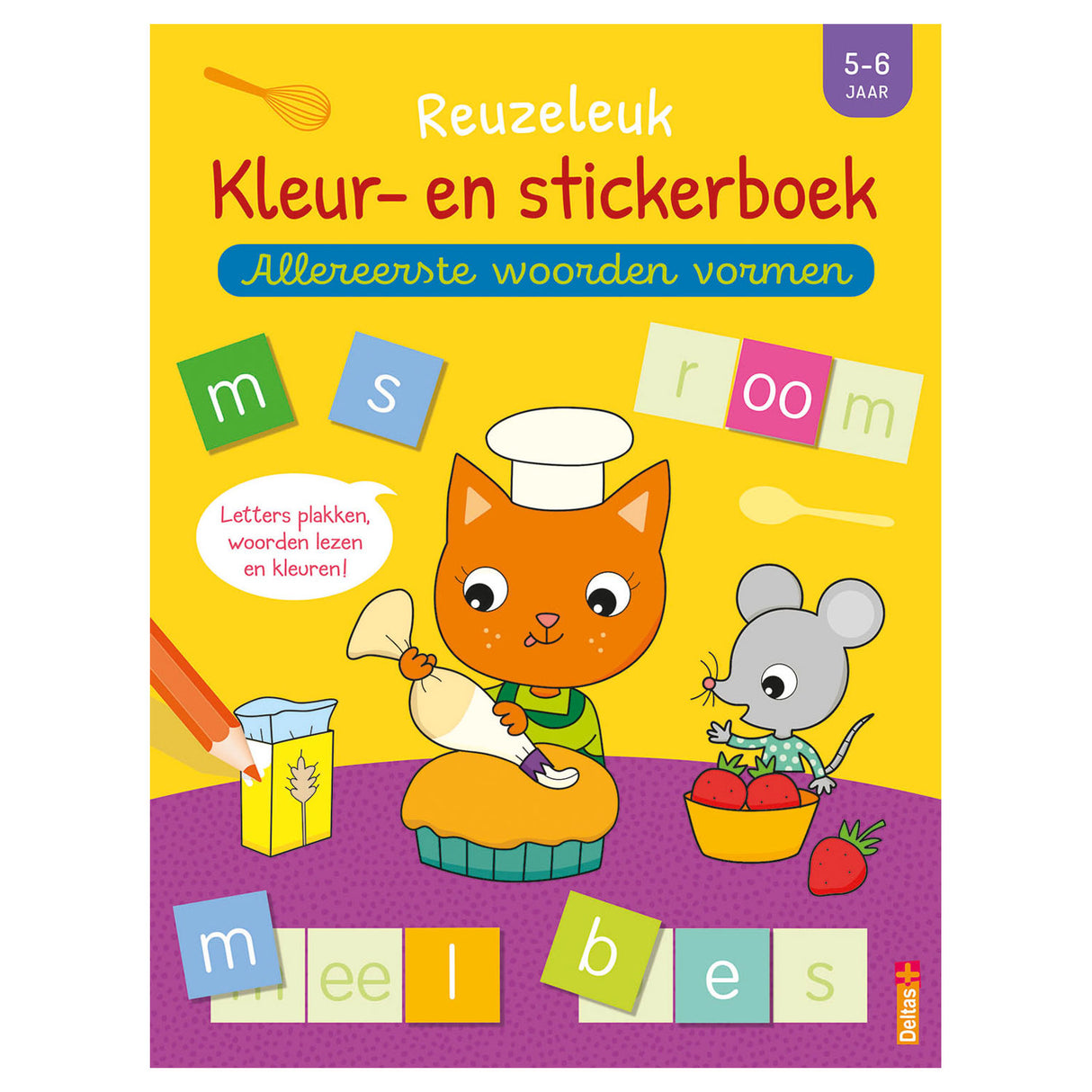Le superbe livre de coloriage et d'autocollants de Delta – pour former les tout premiers mots.