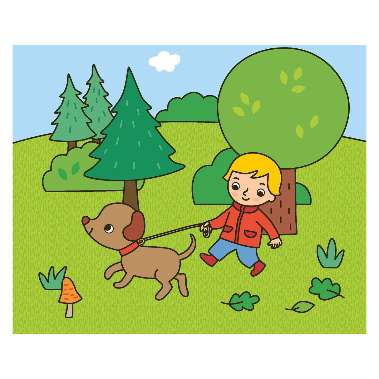 Coloriage heureux Deltas - animaux heureux