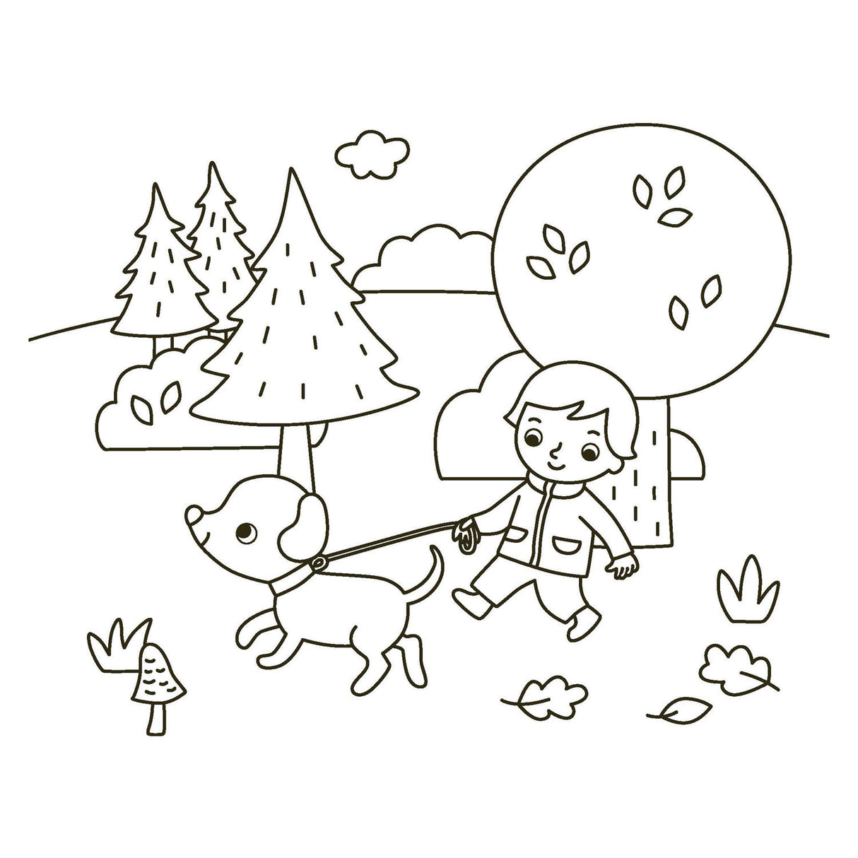 Coloriage heureux Deltas - animaux heureux
