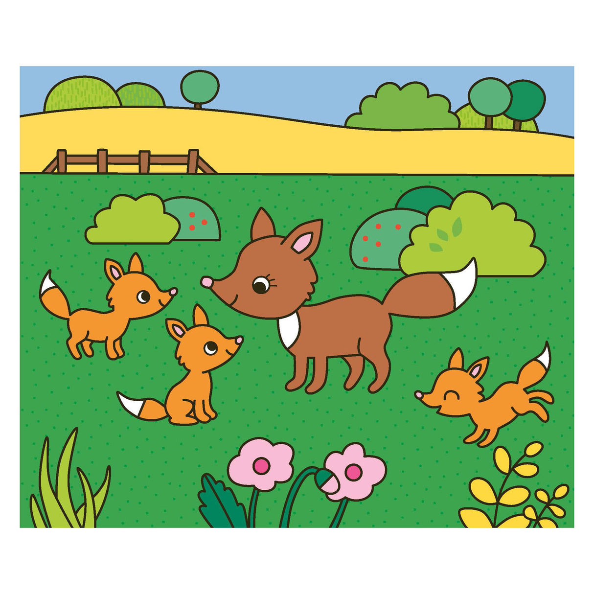 Coloriage heureux Deltas - animaux heureux