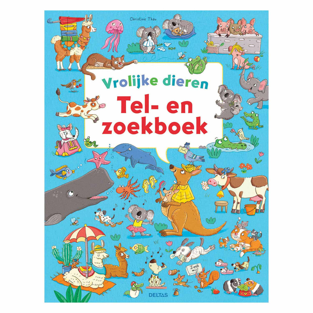 Le joyeux livre de comptage et de recherche d'animaux de Delta