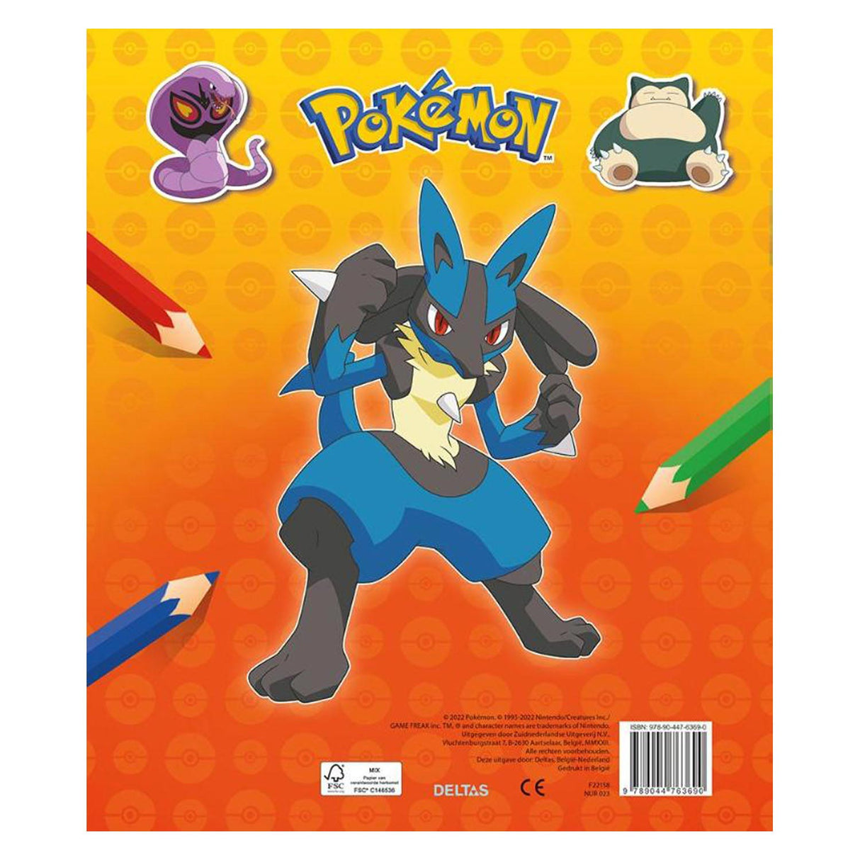 Livre de coloriage et d'autocollants du défilé d'autocollants Pokémon Deltas