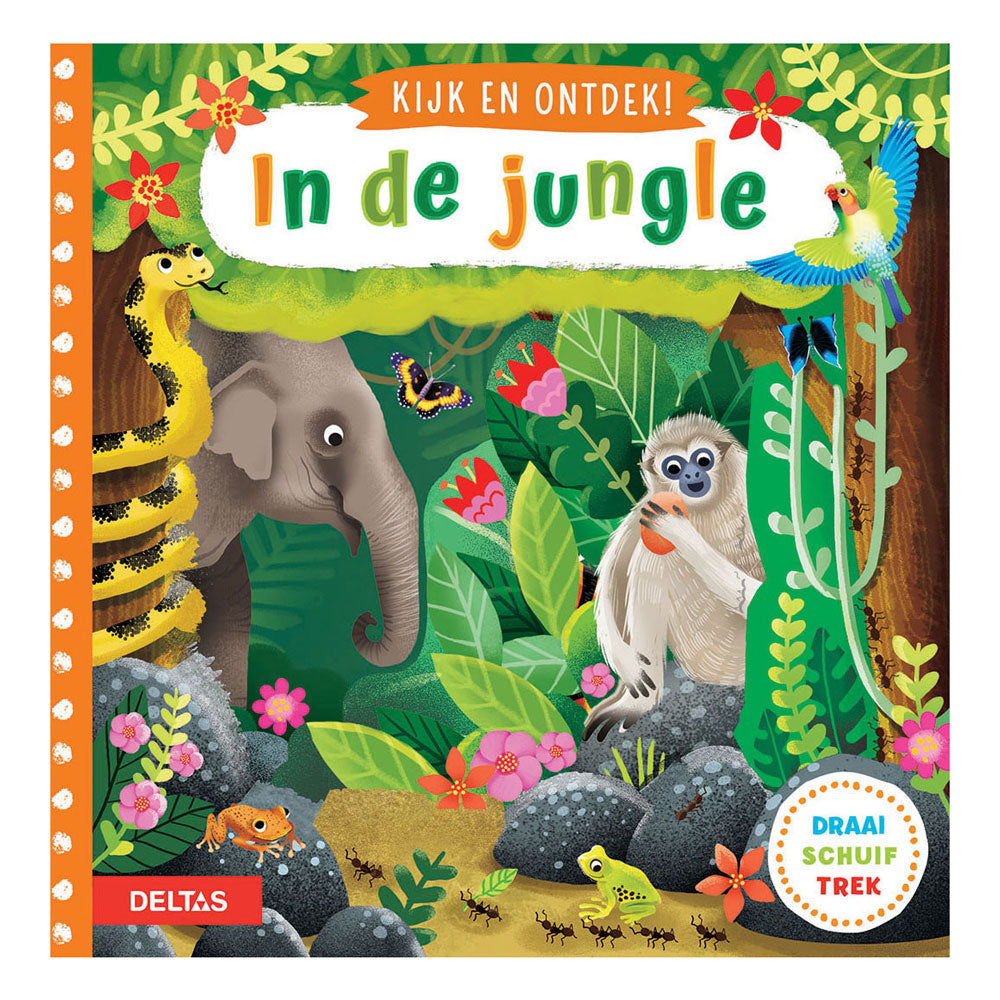 Deltas regardez et découvrez ! - dans le livre à rabat de la jungle