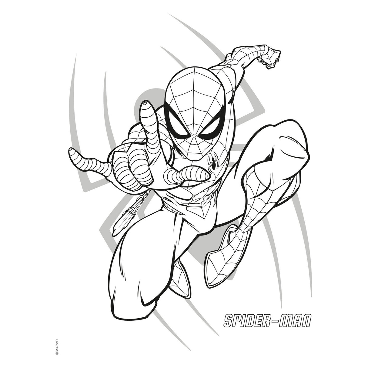 Bloc de couleur de couleur Deltas Marvel Spider-Man