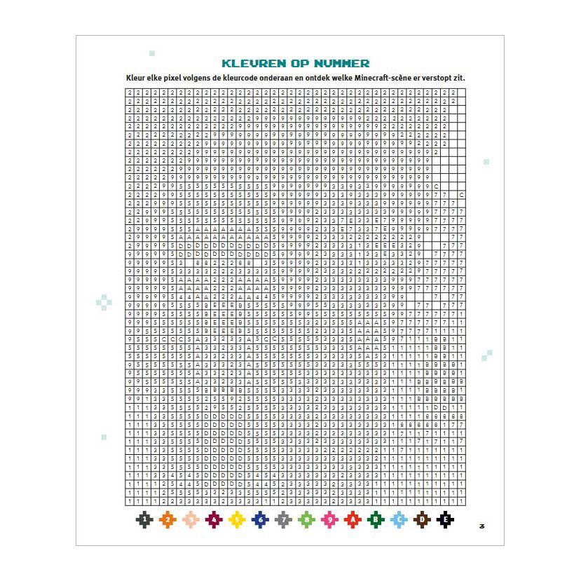 Deltas Minecraft Pixel Coloriage amusant