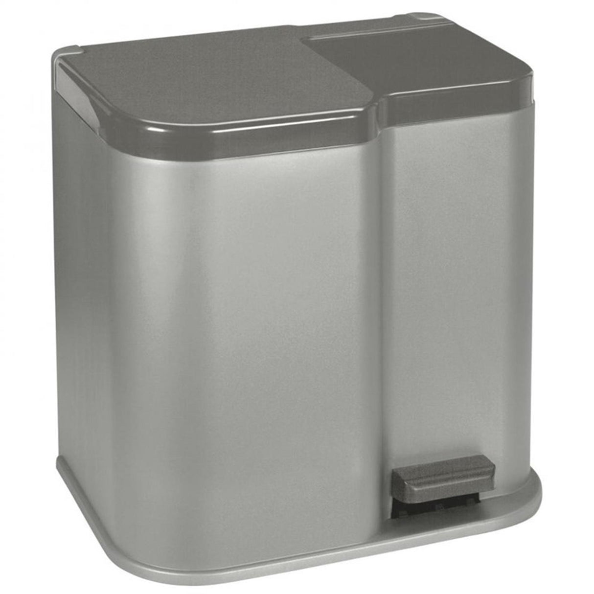 Curver Pedal Bin Duo 15L 6L Silver