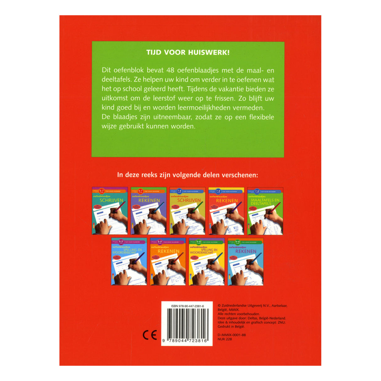 Feuilles d'entraînement Deltas pour les tables de multiplication et les tables de division (7-8