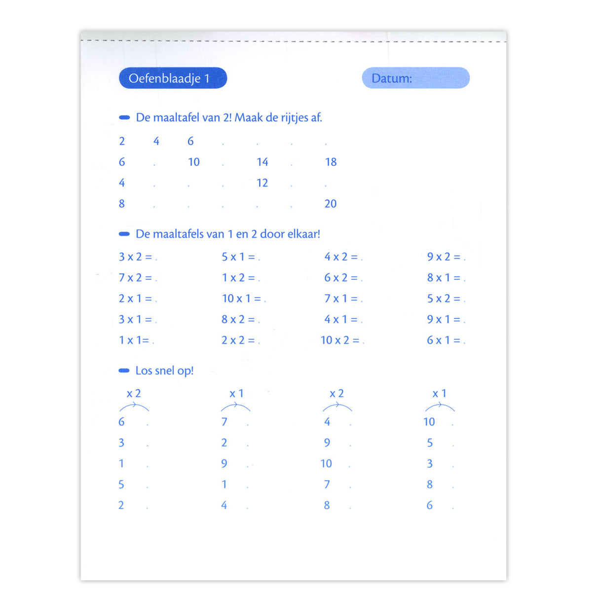 Feuilles d'entraînement Deltas pour les tables de multiplication et les tables de division (7-8