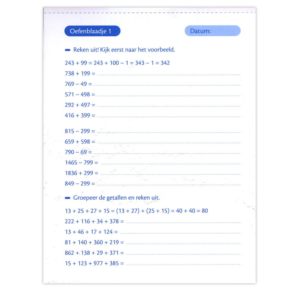 Fiches d'entraînement Deltas pour les chiffres et les opérations (9-10 ans)