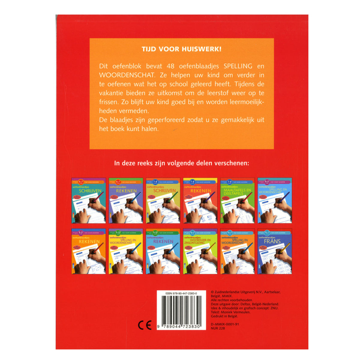 Fiches d'exercices d'orthographe et de vocabulaire Deltas (10-11 ans)
