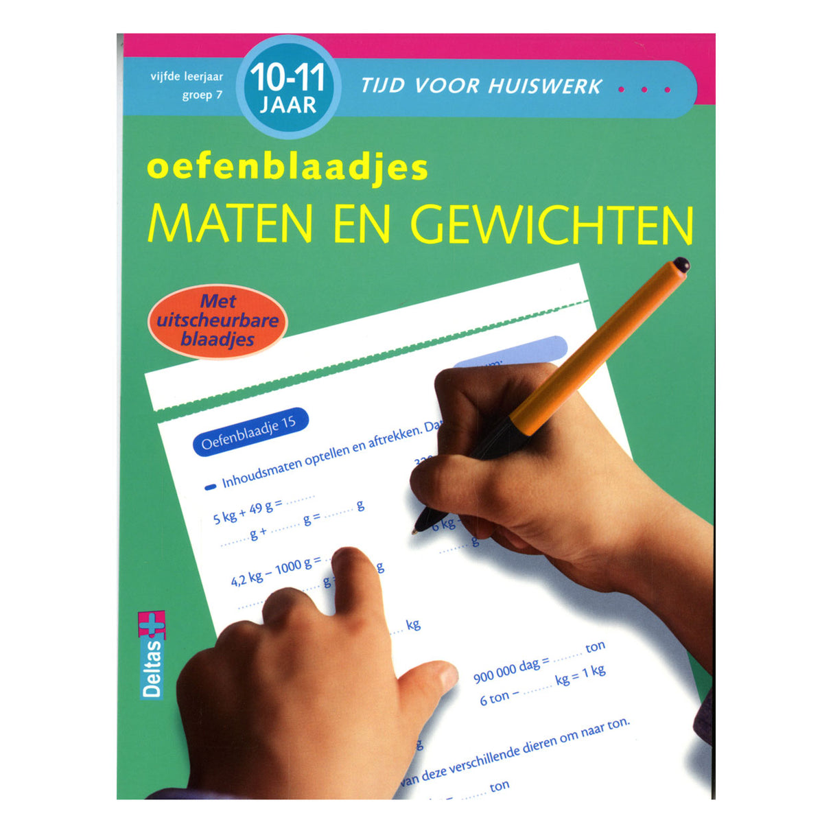 Tailles et poids des feuilles d'exercices Deltas (10-11 ans)