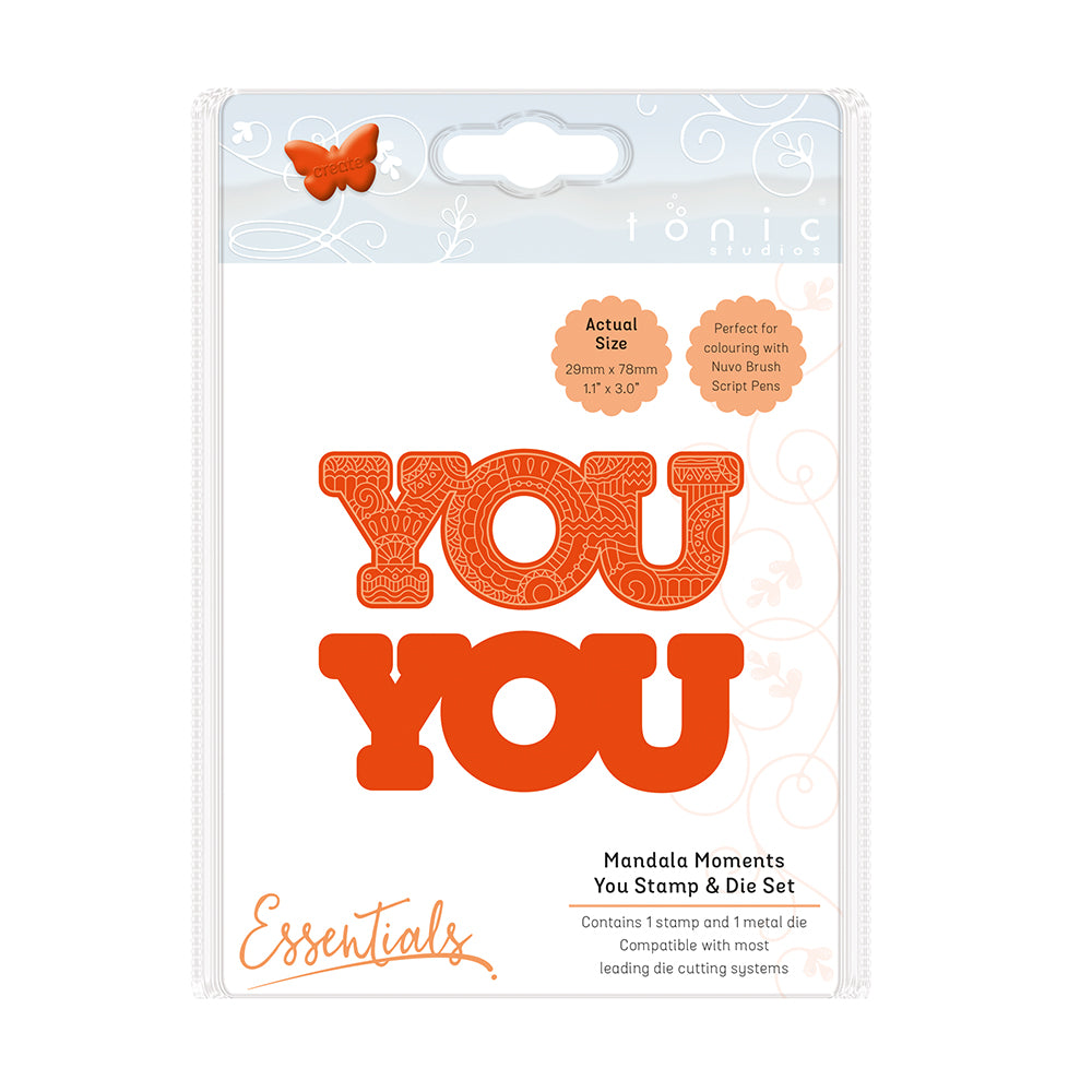 Tonic studios • stamp die set mandala moments you