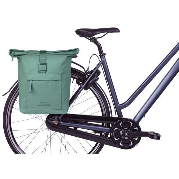 Sacoche de vélo double Basil brooklyn mik 41l 14 x 30 x 37 cm - vert