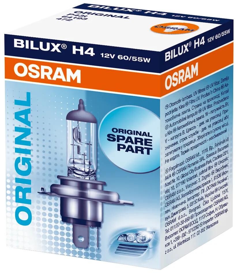 Lampe de hall de phare Osram h4 12v 60 55w