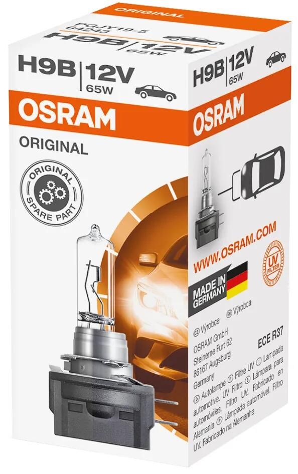 Osram lampe frontale ligne originale hal.lamp h9b 12v 65 w