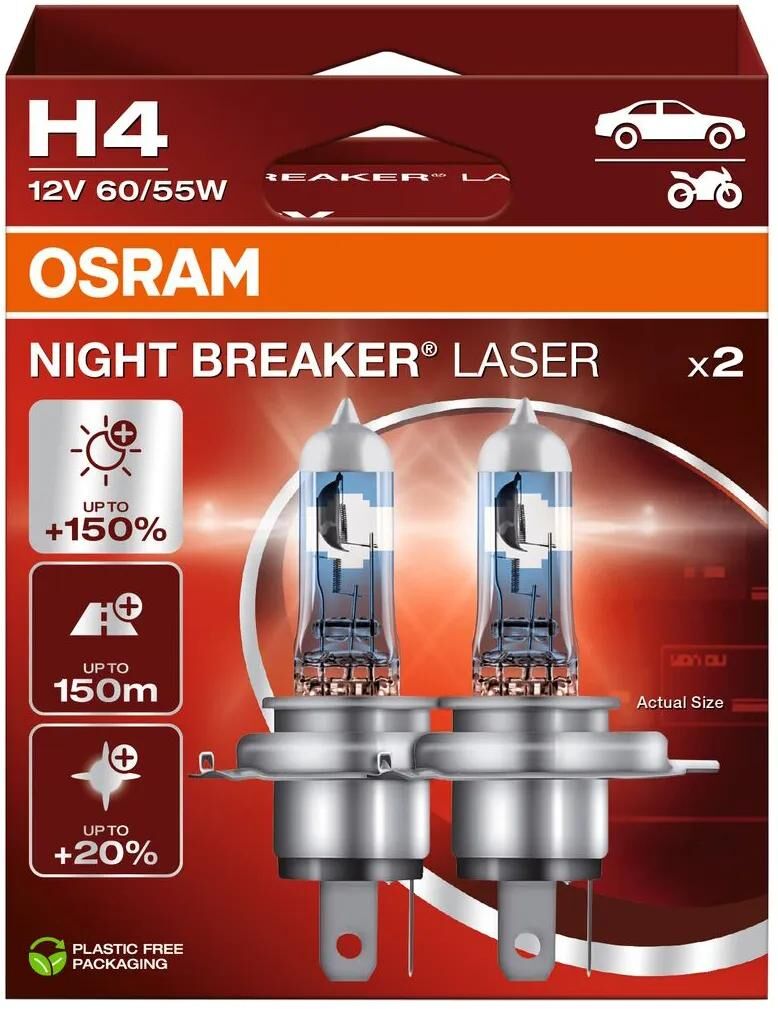 Osram lampe frontale disjoncteur de nuit laser disjoncteur de nuit laser h4 ensemble paire