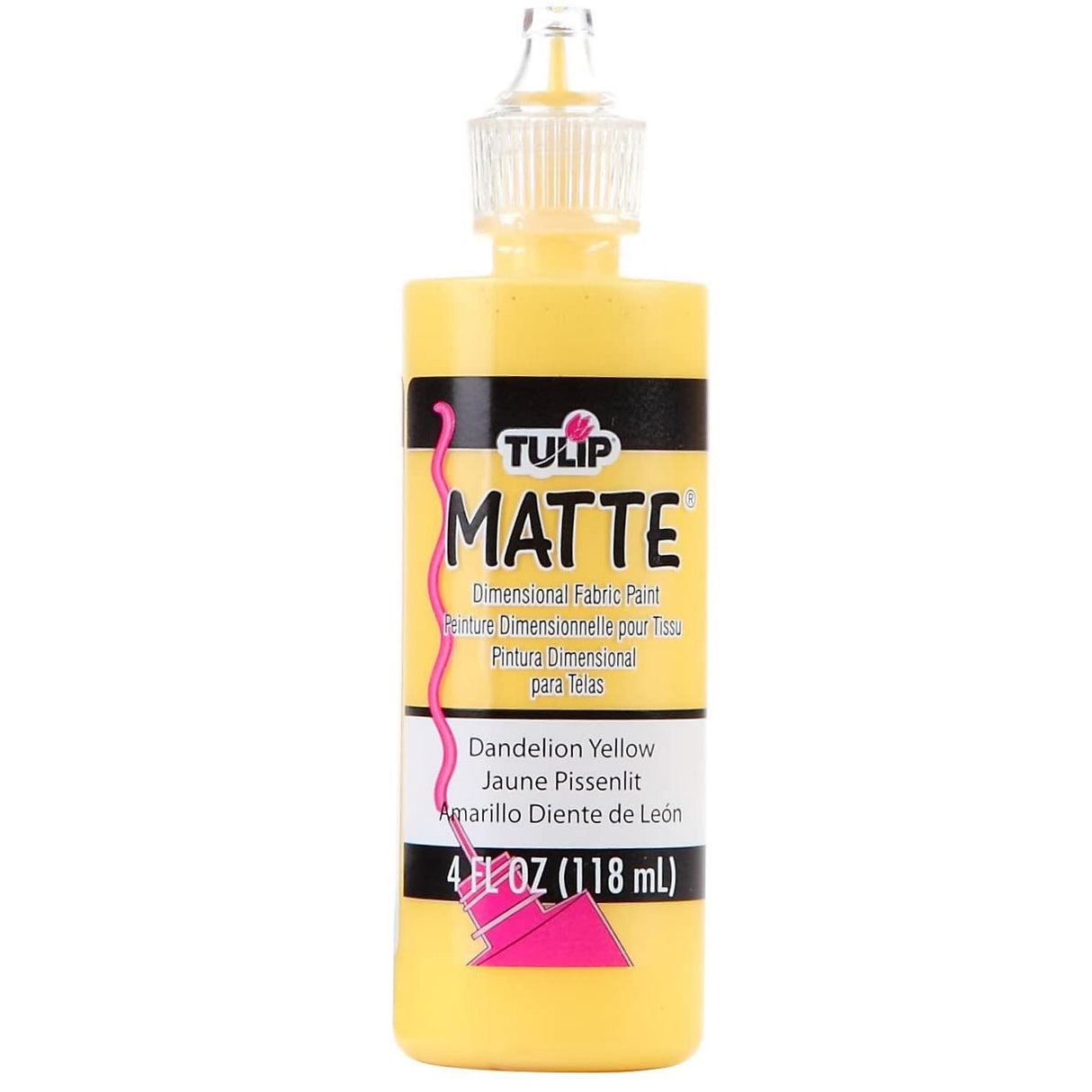 Tulip • peinture textile dimensionnelle jaune pissenlit mat 118ml