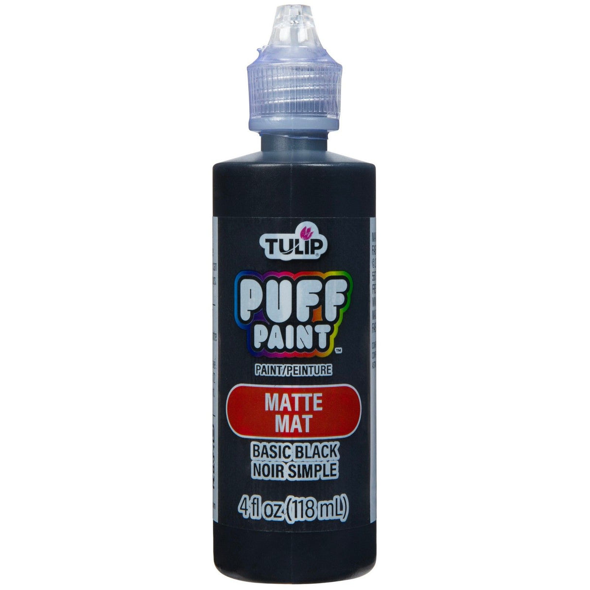 Tulip • peinture textile dimensionnelle noir mat basique 118ml