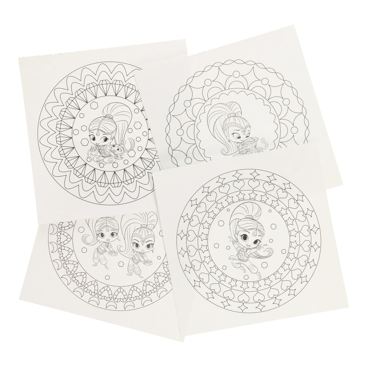 Livre de coloriage de mini mandalas scintillants et brillants