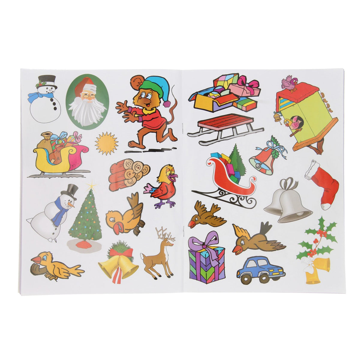 Livres spéciaux Pays-Bas bv Autocollants de Noël et livre de coloriage