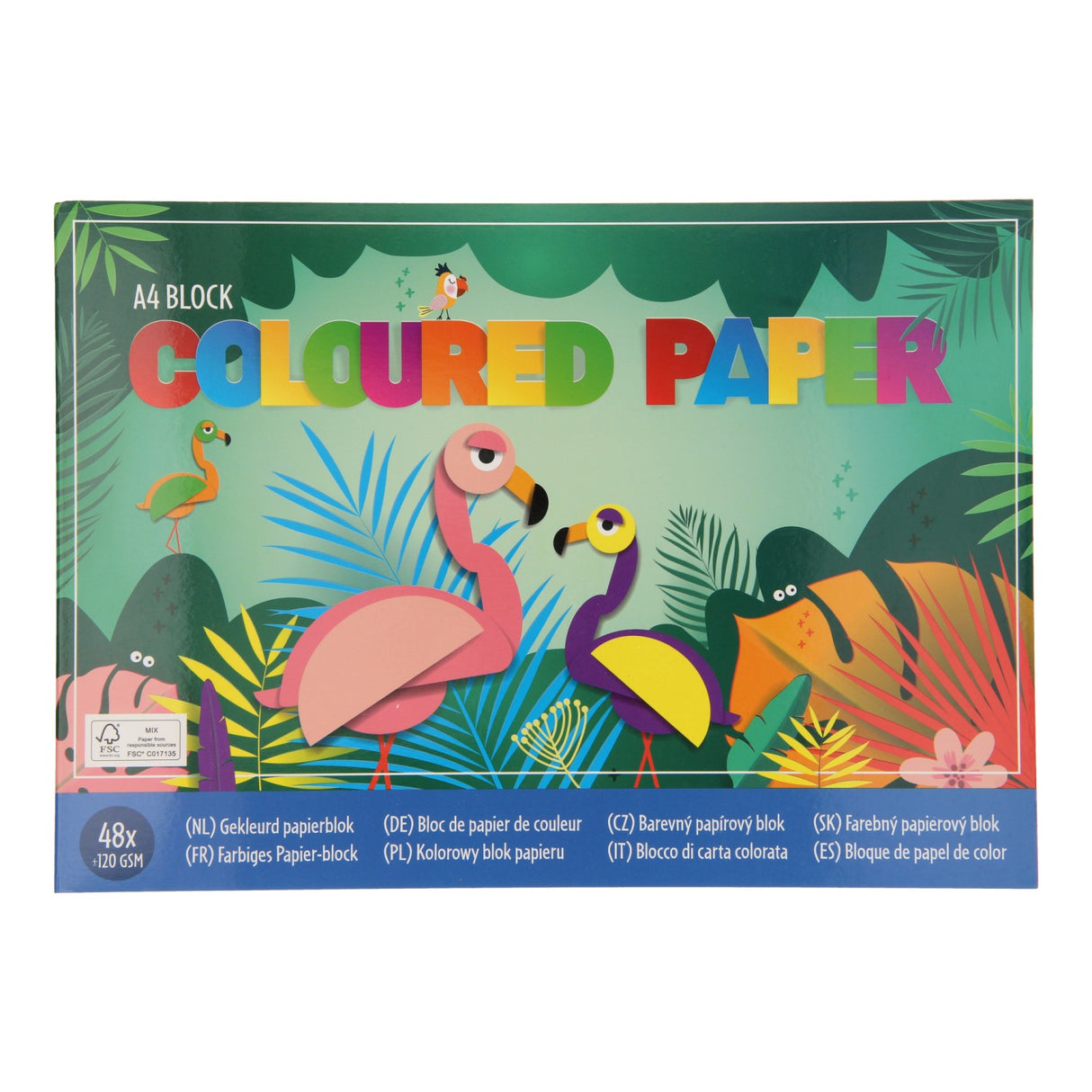 Gagit du papier artisanal coloré aux Pays-Bas, 48 feuilles