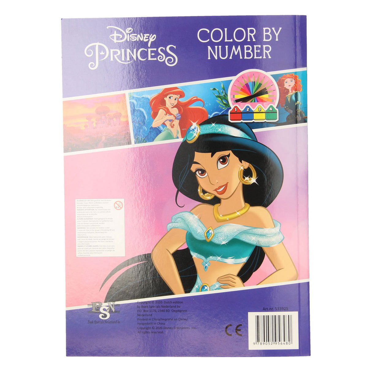 Spécial de livre Nederland bv Couleurs par numéro - Princesses